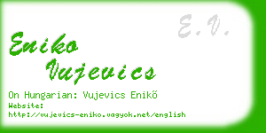 eniko vujevics business card